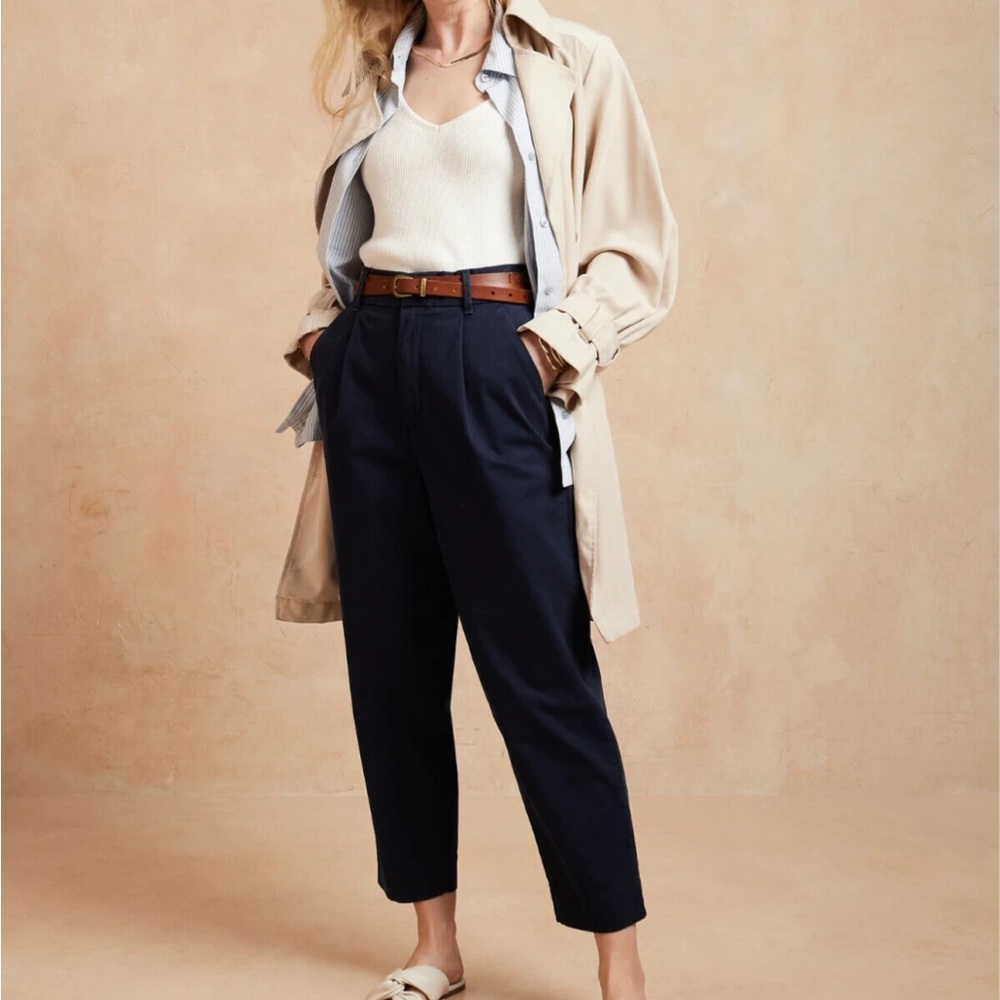 Banana Republic Factory High Rise Crop Chino